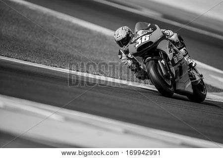 VALENCIA, SPAIN - NOV 12: Mika Kallio during Motogp Grand Prix of the Comunidad Valencia on November 12, 2016 in Valencia, Spain.