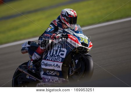 VALENCIA, SPAIN - NOV 12: Loris Baz during Motogp Grand Prix of the Comunidad Valencia on November 12, 2016 in Valencia, Spain.