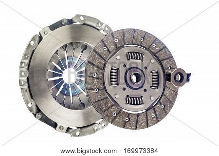 clutch kit for the car on a white background