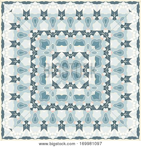Square Pattern For The Silk Scarf