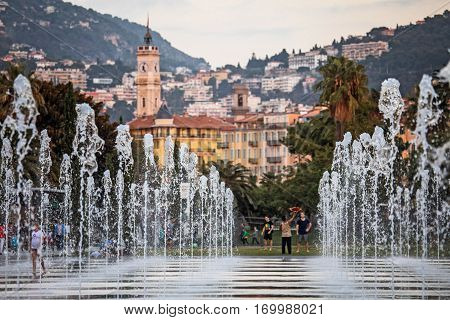 Promenade Du Paillon In Nice