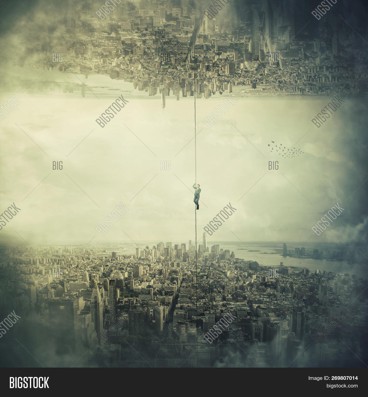 Man Hanging On Chain Image & Photo (Free Trial) Bigstock