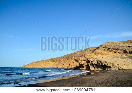 Photo Picture Of The Beautiful Ocean Coasts View La Pelada Montana Amarilla Tenerife