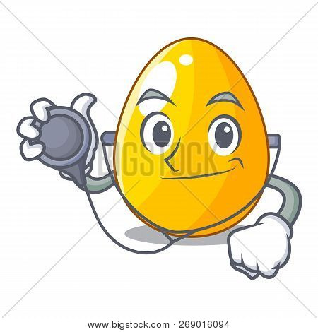 Doctor Golden Egg Cartoon For Greeting Card