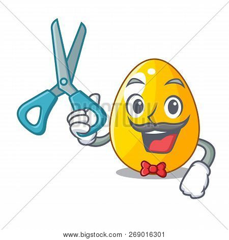 Barber Golden Egg Cartoon For Greeting Card