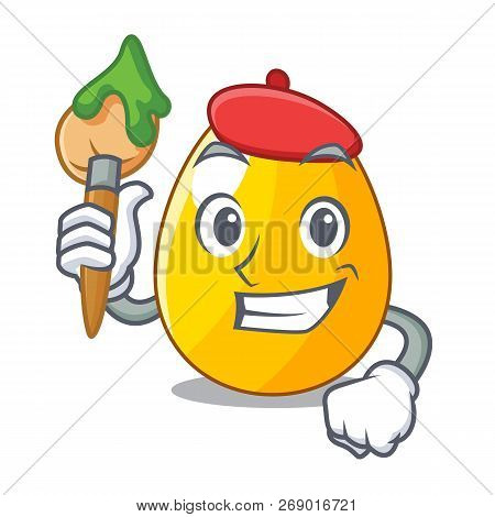 Artist Golden Egg Cartoon For Greeting Card