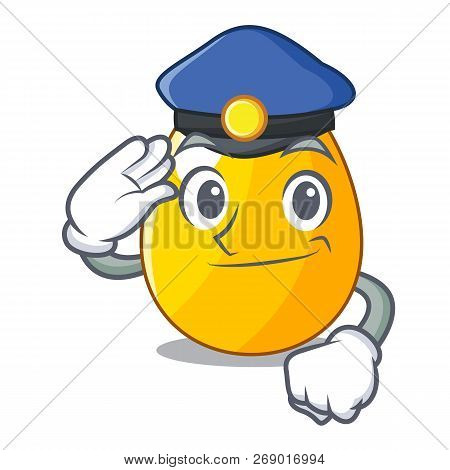Police Golden Egg Cartoon For Greeting Card