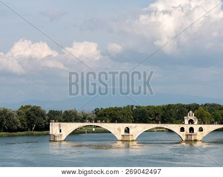The Avignon Bridge, In The South Of France.
