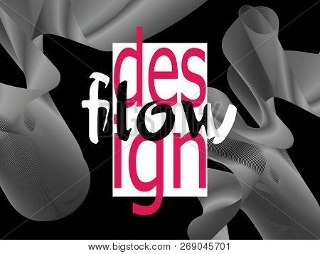 Fluid colorful texture. Flow shapes design. Liquid wave background.