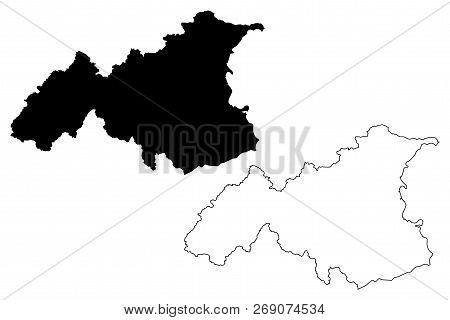 Gaziantep (provinces Of The Republic Of Turkey) Map Vector Illustration, Scribble Sketch Gaziantep I