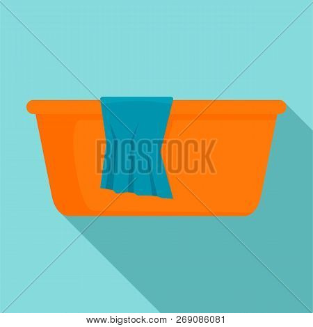 Wash Basin Icon. Flat Illustration Of Wash Basin Vector Icon For Web Design