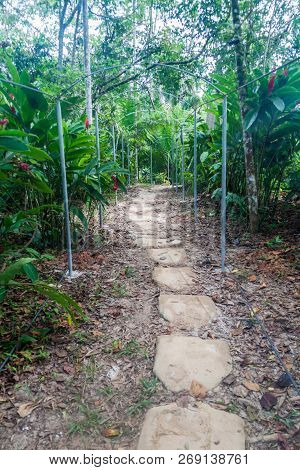 Entrance To Amazon Animal Orphanage Pilpintuwasi In Village Padre Cocha Near Iquitos, Peru