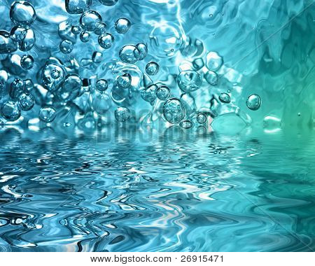 reflexión abstracta de agua