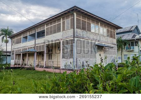 View Of An Old Hospital In St Laurent Du Maroni, French Guiana.