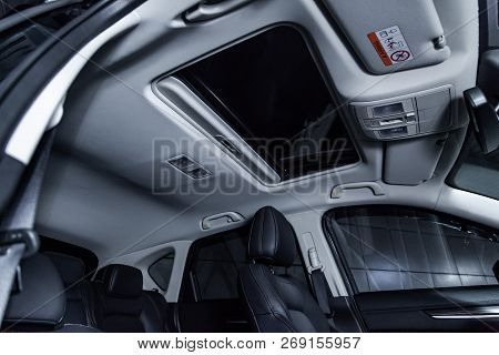 Novosibirsk, Russia - November 16, 2018: Mazda Cx5, Close-up Of The Roof,  Hatch. Photography Of A M