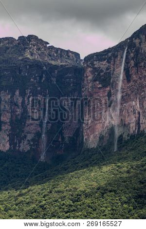 Tepui Table Mountain Auyan In National Park Canaima, Venezuela.