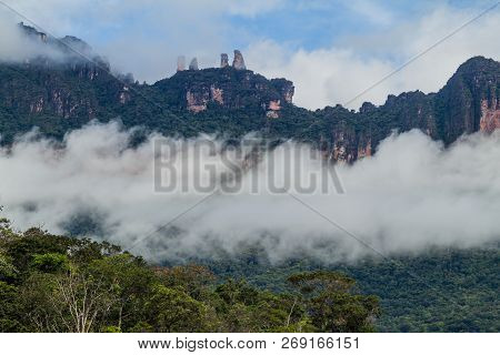 Tepui Table Mountain Auyan In National Park Canaima, Venezuela