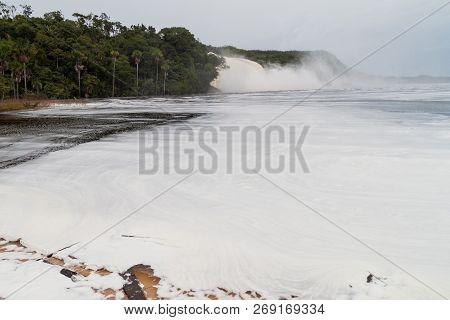 Canaima Lagoon Waterfalls At River Carrao In Venezuela