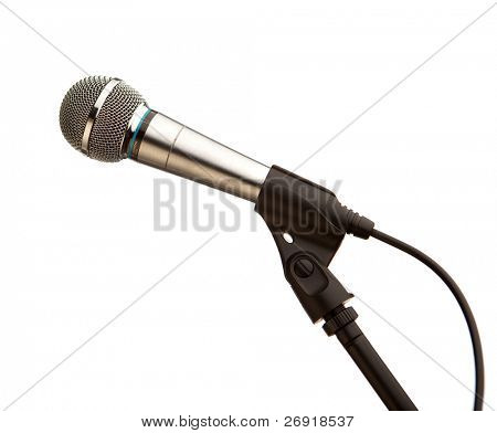 microphone isolated on white