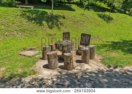 Etar, Gabrovo, Bulgaria- July 6, 2018: Old House In Architectural Ethnographic Complex Etar (etara) 