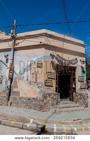 Tilcara, Argentina  - April 10, 2015 Local Shop In Tilcara Village