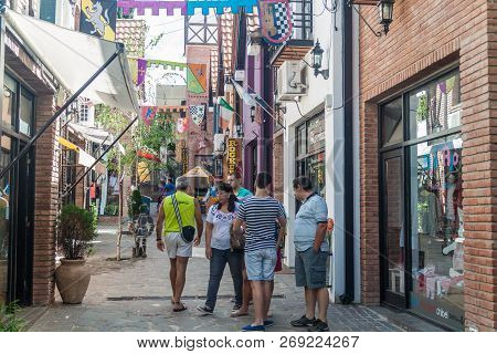 Villa General Belgrano, Argentina - Apr 3, 2015: Alley In Villa General Belgrano, Argentina. Village
