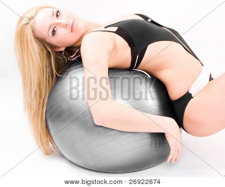Eine sexy Frau trägt Dessous