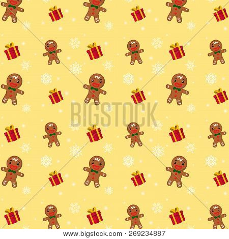 Merry Christmas And Happy New Year Pattern.