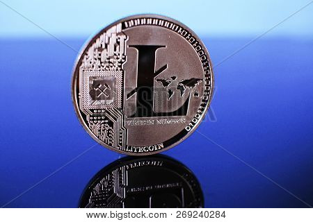 Crypto Money Crypto Currency Cryptocurrency Coin Stock Photo Litecoin Bitcoin