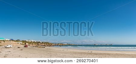 Paternoster, South Africa, August 21, 2018: A Panoramic View Of The Beach In Paternoster On The Atla