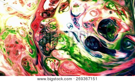Abstract Paint Brush Ink Smooth Concept Symmetric Pattern