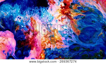 Abstract Paint Brush Ink Smooth Concept Symmetric Pattern