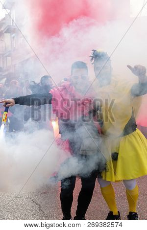Carnival Parade In Xanthi, Greece