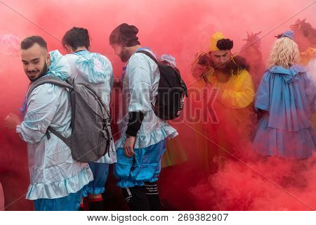 Carnival Parade In Xanthi, Greece