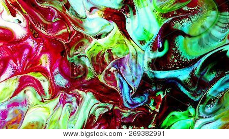 Abstract Paint Brush Ink Smooth Concept Symmetric Pattern