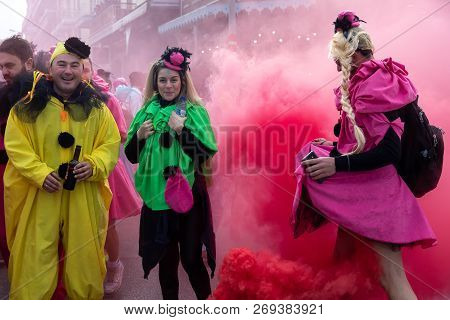 Carnival Parade In Xanthi, Greece