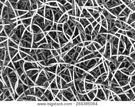 Tangle Fabric Line Like Microfiber Texture Background.