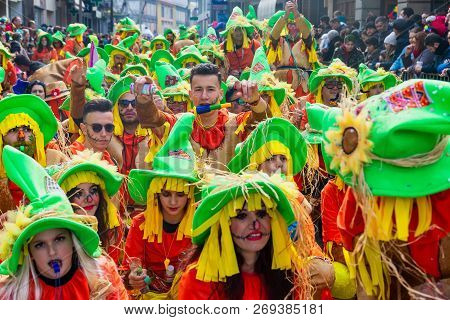 Carnival Parade In Xanthi, Greece