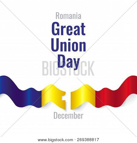 Romania Great Union Day Vector Template Design Illustration