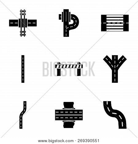 Wayside Icons Set. Simple Set Of 9 Wayside Icons For Web Isolated On White Background
