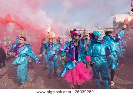 Carnival Parade In Xanthi, Greece