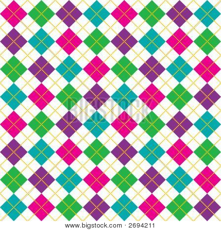 Kirkas Argyle kuvio