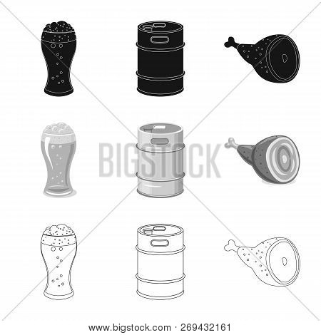 Vector Design Of Pub And Bar Icon. Collection Of Pub And Interior Stock Vector Illustration.
