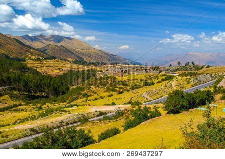 Puca Pucara Ruins Near Cuzco City, Peru