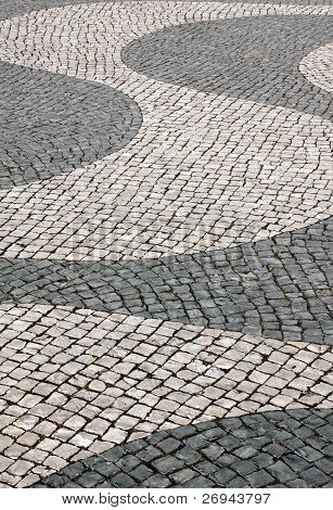 Mettere la pietra pavimentazione - Lisbona