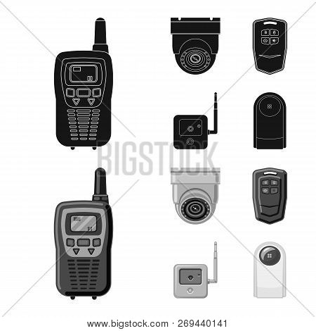 Vector Design Of Office And House Sign. Set Of Office And System Vector Icon For Stock.