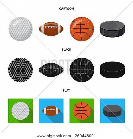 Vector Illustration Of Sport And Ball Symbol. Set Of Sport And Athletic Stock Vector Illustration.