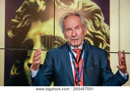 Moscow, Russia - June 19, 2012: Head Of Scheer Management Company August-wilhelm Scheer Make Speech