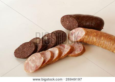 Kielbasa e sanguinaccio