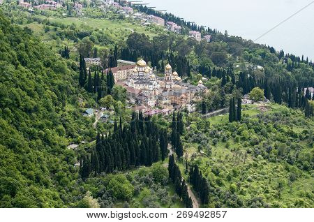 View Of The New Athos From The Iberian Mountain, Abkhazia